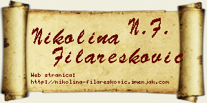 Nikolina Filaresković vizit kartica